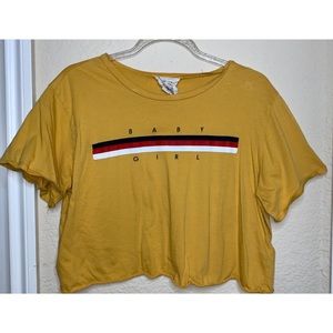 Baby Girl Gold Yellow Croptop